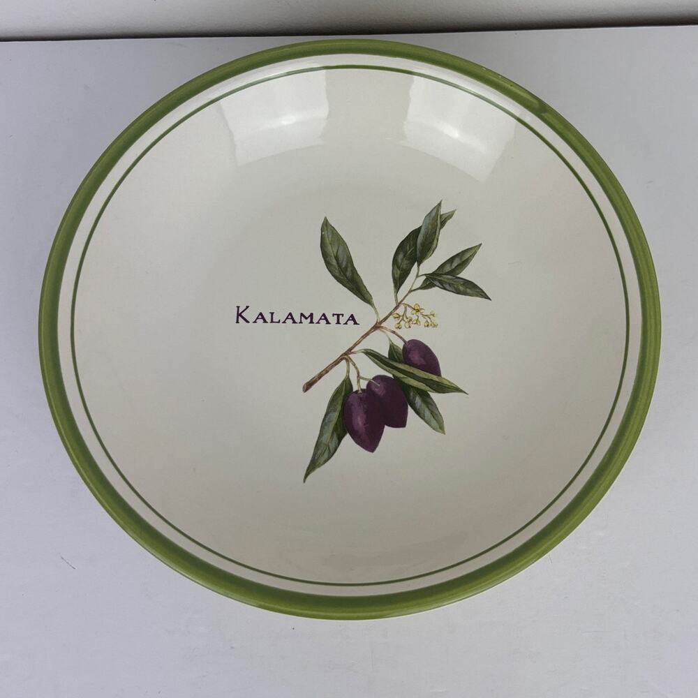 Williams Sonoma Olive Grove Pasta Bowl REPLACEMENT "kalamata" design Portugal